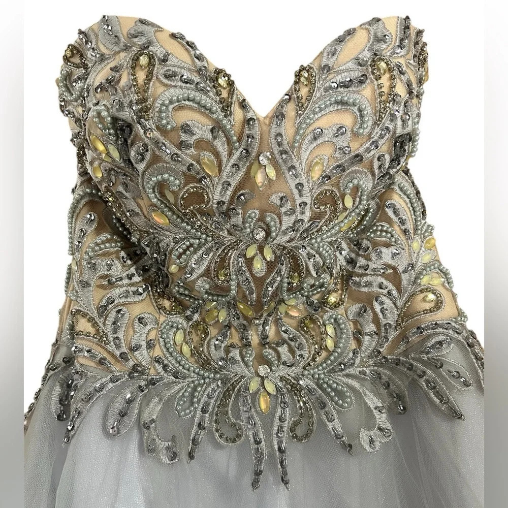 Glamour by Terani Couture Beaded Prom Dress - Picture 5 of 6